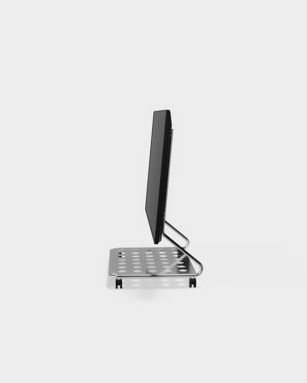 Pedestal Disco Stands W/ Wheels 020 Chrome