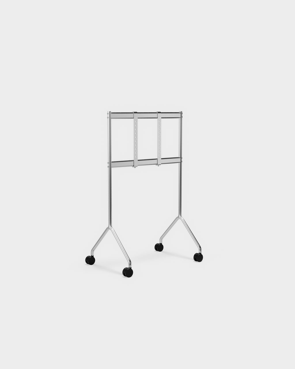 Pedestal Moon Light TV Stands 020 Chrome