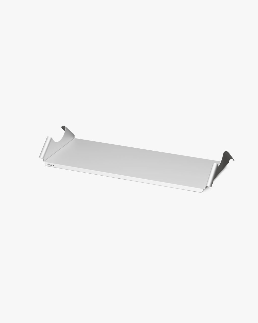 Pedestal Moon Tray Shelf Shelves 045 Cloudy Silver